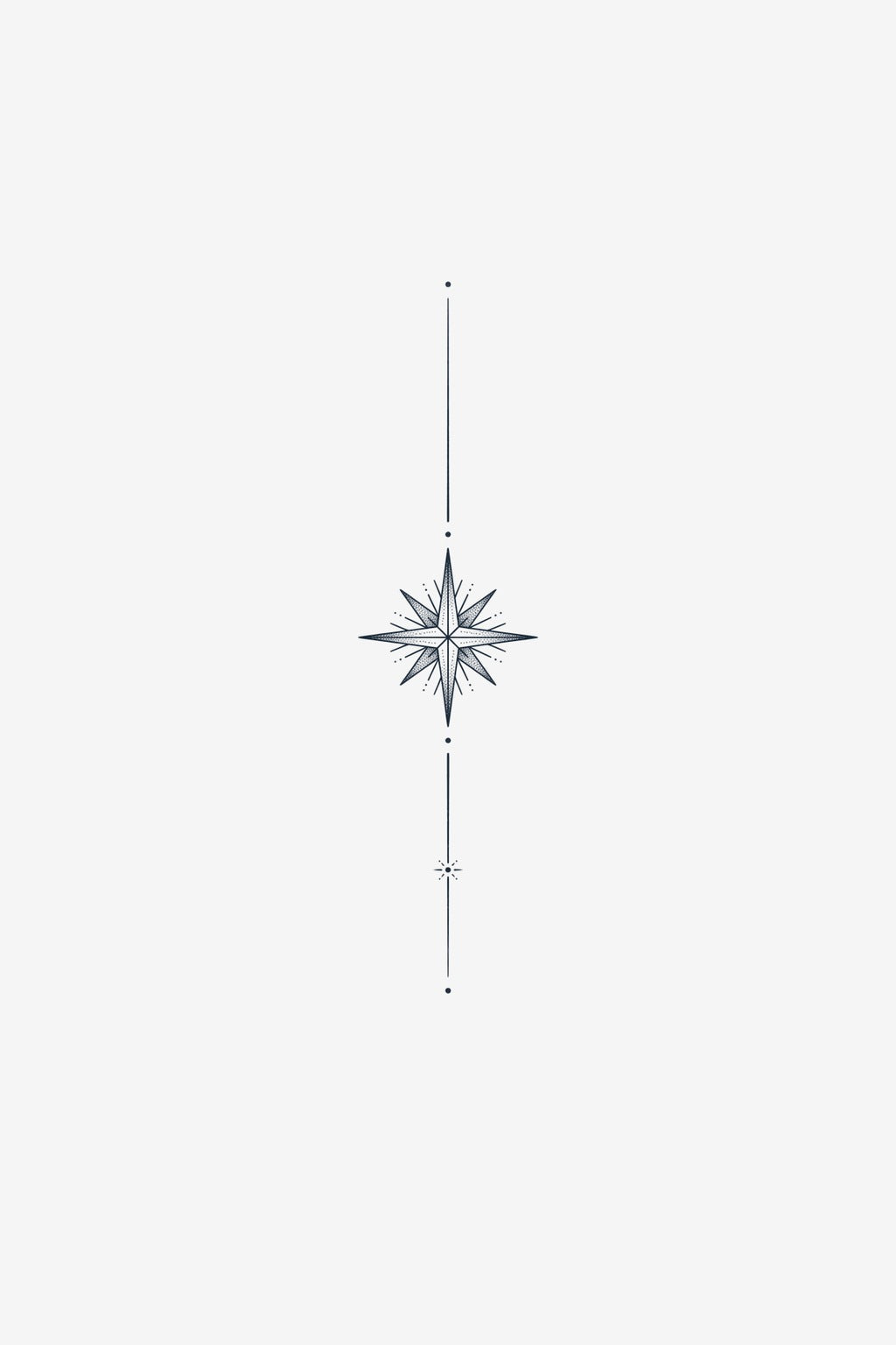 Roza Vânturilor - tatuaj temporar Inklabs