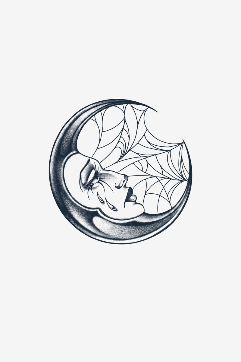 Lună Dantelată - tatuaj temporar Inklabs